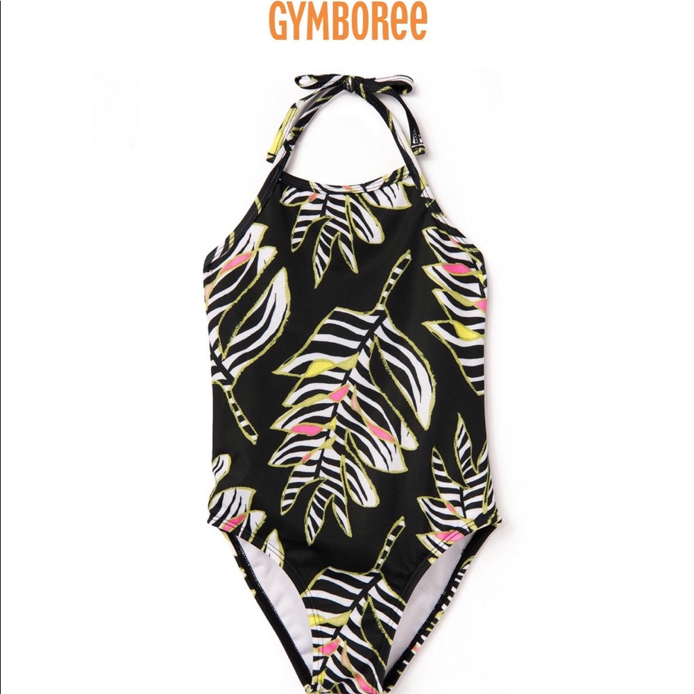 Gymboree Zebra Palm 1-Piece Swimsuit